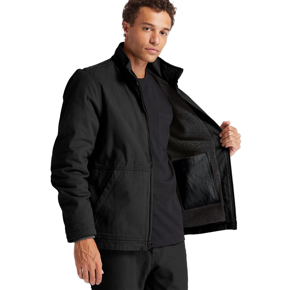 Chaquetas Timberland Hombre Pro® Gritman Lined Lona Negras - Chile UHD-841792